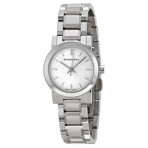 Burberry Silver Dial Stainless Steel Watch BU9200 